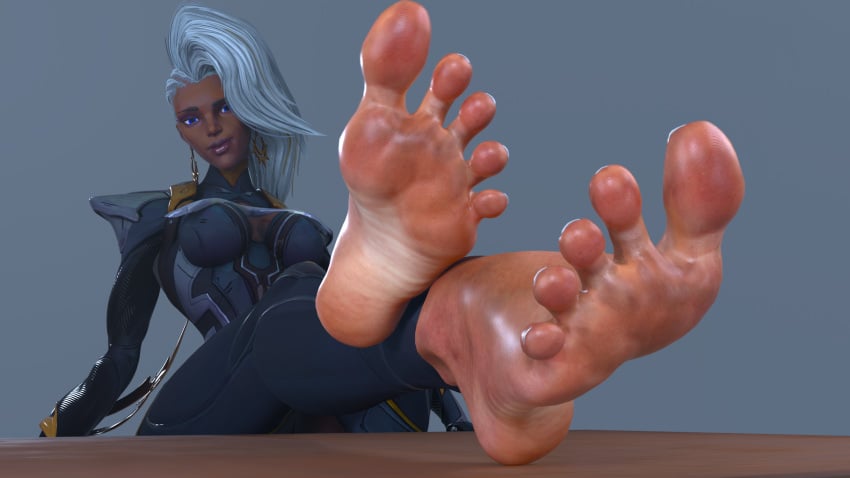 african african_female barefoot dalliance18 dark-skinned_female feet foot_fetish marvel marvel_rivals ororo_munroe soles storm_(marvel_rivals) storm_(x-men) x-men