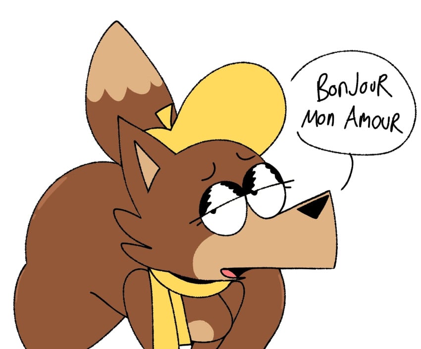 2024 2d 2d_(artwork) 2d_artwork anthro ass beret big_ass big_butt breasts canid canine dialog dialogue digital_art digital_drawing_(artwork) digital_media_(artwork) female french_text furry furry_female hanna-barbera itznotv jellystone_(hbo_max) large_ass large_thighs loopy_(loopy_de_loop) loopy_de_loop mostly_nude mostly_nude_female naked naked_female nude nude_female scarf thick thick_thighs warner_brothers wolf wolf_girl