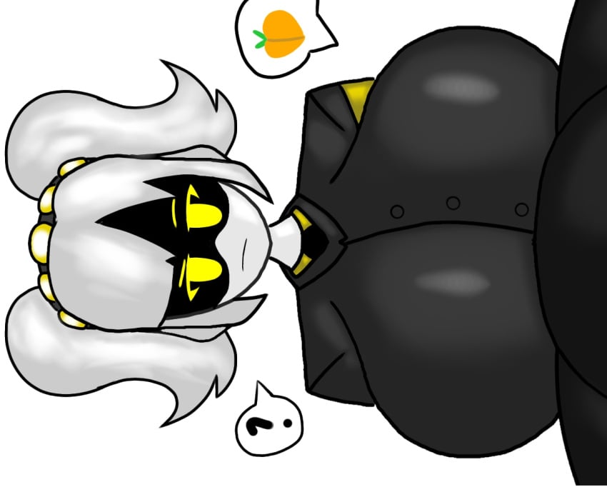 1female 1girls 1robot 1robot_girl 2025 2d 2d_(artwork) 2d_artwork big_breasts breasts breasts confused female female female_only gigantic_breasts glitch_productions hair_shine j_(murder_drones) murder_drone murder_drones peach ponytails question_mark sd_loveher_(artist) tagme text text_bubble thick_tits uniform