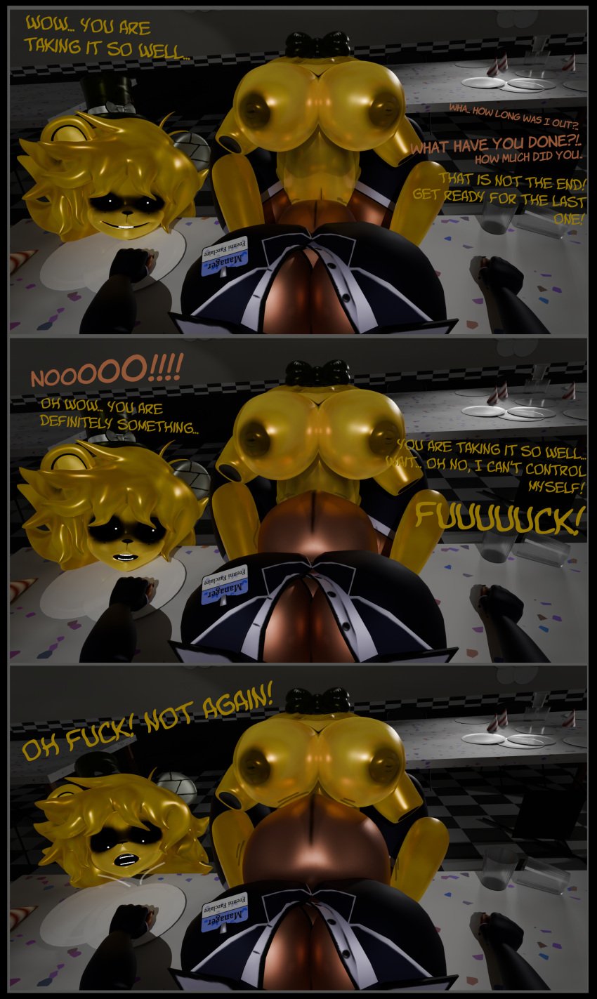 3d anthro big_ass big_breasts breasts cally3d cryptiacurves cumflation diamontdraw fazclaire&#039;s_nightclub five_nights_at_freddy&#039;s fnaf fnia freddy_(fnaf) fredina&#039;s_nightclub fredina_(cally3d) frenni_fazclaire furry futa_on_female futanari glowing_eyes golden_freddy_(fnaf) golden_fredina_(cally3d) intersex thick_thighs type_0