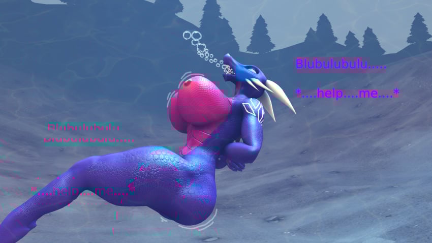 1girls 3d 3d_(artwork) activision anthro arms_behind_back arms_bound_behind_back asphyxiation ass big_breasts bound bound_wrists breasts completely_nude cynder dialogue dragon drowning female female_only horns huge_breasts imminent_death kami_dragon navel nipples nude nude_female peril random1985 scalie solo solo_female spyro_the_dragon text the_legend_of_spyro thick_thighs underwater wide_hips