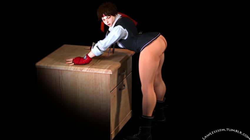 3d ass lawless3d sakura_kasugano source_filmmaker street_fighter