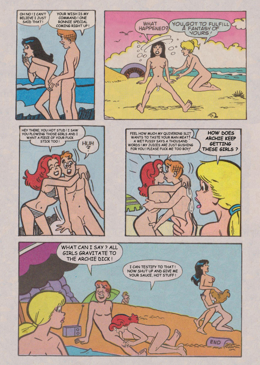 archie_andrews archie_comics betty_and_veronica betty_cooper casual comic comic_page end_page female human male oral pale_skin veronica_lodge