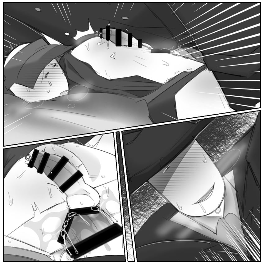 2boys anal anal_sex blush cap censor_bar censored censored_penis closed_eyes comic cum cumming dream_game elliot_(forsaken) elliot_(work_at_a_pizza_place) forsaken_(roblox) gay hat headwear mafioso_(dream_game) male open_mouth roblox roblox_game robloxian sweat sweating winte_stari work_at_a_pizza_place yaoi