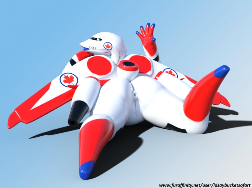 3d aircraft airplane female idsaybucketsofart living_aircraft living_machine machine robot royal_canadian_air_force solo