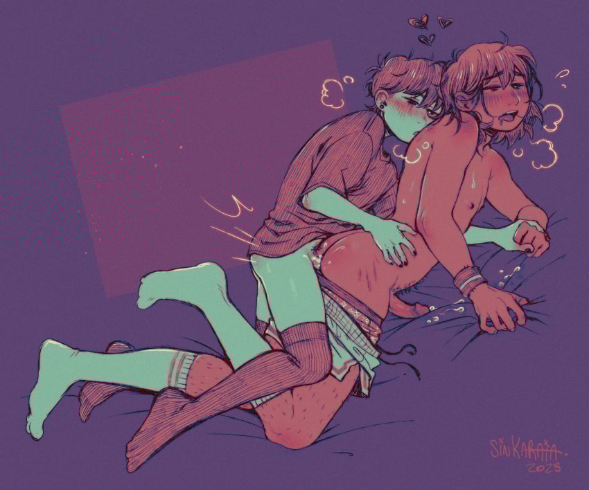 2boys cum cum_in_ass gay horny kel_(omori) omori sex sinkaraia sintastein socks sunny_(omori) tagme twink underwear yaoi