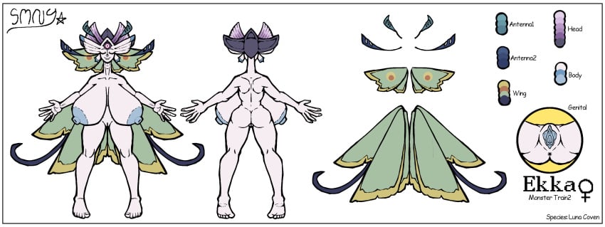 demon dryad ekka ekka_(monster_train) ekka_(monster_train_2) humanoid hybrid hyper_boobs hyper_breasts monster_girl monster_train ref_sheet tagme