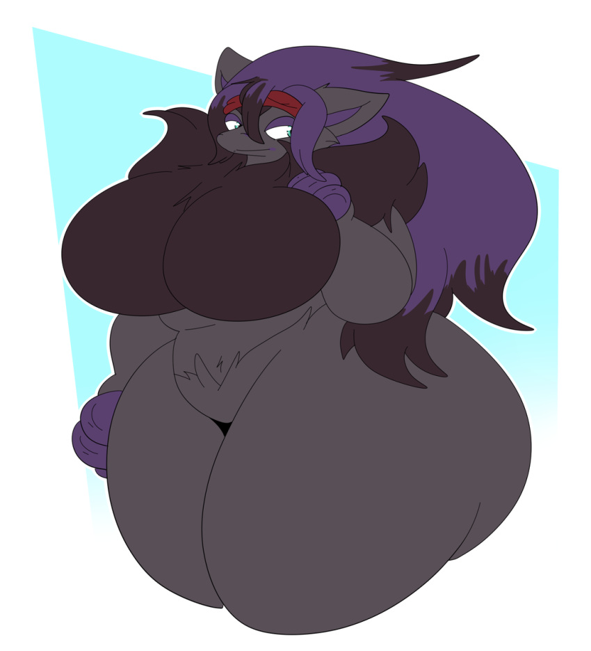 2020 breasts castdraws_(artist) female female_only fur furry huge_ass huge_breasts nea(dewwydartz) nintendo pokemon pokemon_(species) purple_hair slightly_chubby teal_eyes thick_thighs thighs wide_hips zoroark