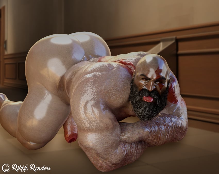 bara big_ass big_butt bubble_ass bubble_butt fat_ass fat_butt god_of_war huge_ass huge_butt kratos male male_only massive_ass massive_butt muscles muscular muscular_arms muscular_male provocative rikkisrenders seductive seductive_eyes seductive_look seductive_pose seductive_smile slutty_daddy slutty_pose tempting thick_ass thick_butt thick_thighs