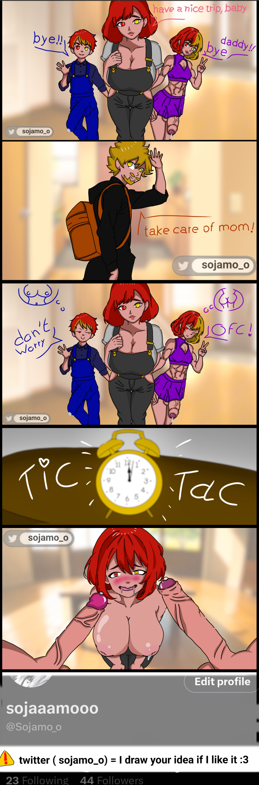 comic_page father futa_on_female futa_only incest mother_and_daughter mother_and_son sojamo