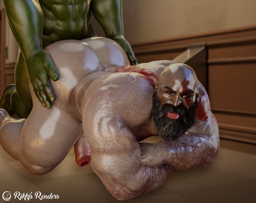 anal_sex bara big_ass big_butt bubble_ass bubble_butt doggy_style fat_ass fat_butt gay_sex god_of_war huge_ass huge_butt kratos male male_only massive_ass massive_butt muscles muscular muscular_arms muscular_male orc orc_dom orc_male orc_on_human orc_penetrating_human orc_penetrating_male provocative rikkisrenders seductive seductive_eyes seductive_look seductive_pose seductive_smile slutty_daddy slutty_pose tempting thick_ass thick_butt thick_thighs tongue_out yaoi