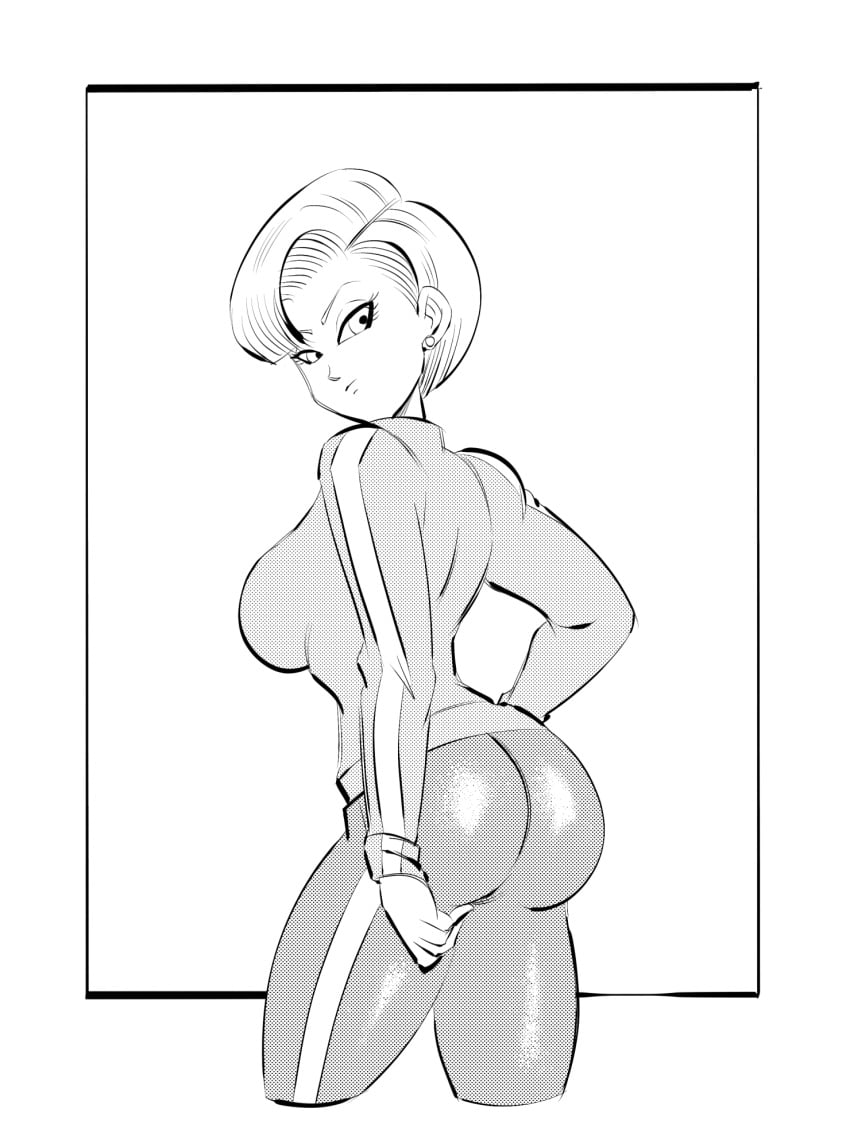 1girls alternate_hairstyle android android_18 big_ass big_breasts blonde_hair blue_eyes breasts bursting_breasts busty curvy digital_media digital_media_(artwork) dragon_ball dragon_ball_super dragon_ball_z female funsexydragonball hips hourglass_figure huge_ass humanoid large_breasts legs light-skinned_female light_skin mature mature_female milf short_hair_female shounen_jump thick thick_legs thick_lips thick_thighs thighs voluptuous wide_hips wife