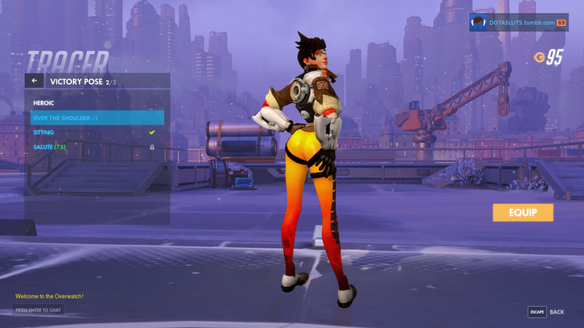 3d ass bodysuit dotasluts overwatch tracer