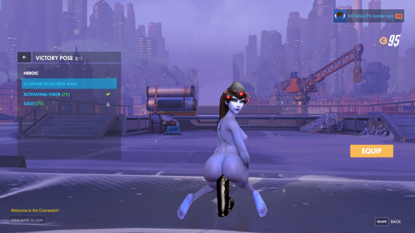 3d anal ass dildo dotasluts overwatch widowmaker