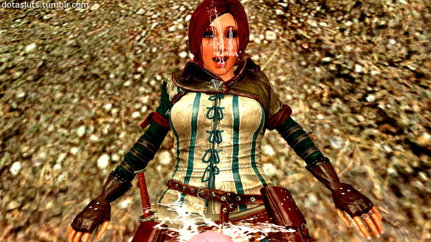 3d big_penis breasts cd_projekt_red cum dotasluts fellatio futa_only futanari handjob intersex oral penis the_witcher the_witcher_(series) the_witcher_2 the_witcher_3:_wild_hunt triss_merigold