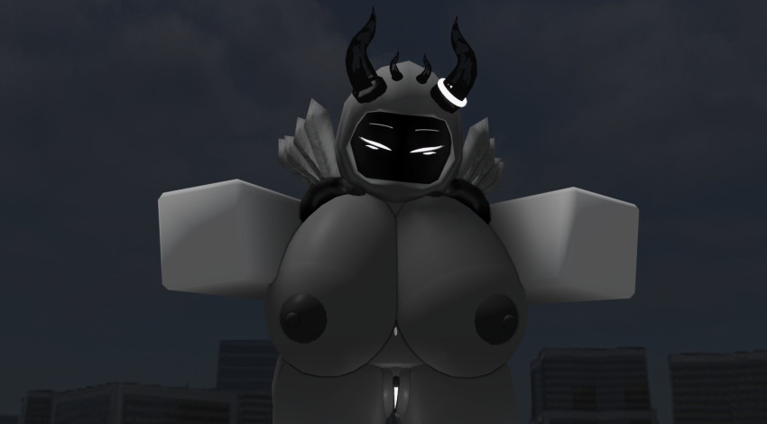 1girls 3d background big_breasts breasts dominus glowing_pussy lampshaderr34 roblox robloxian tagme