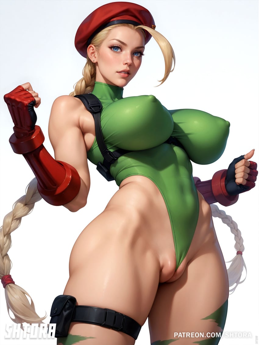 ai_generated ass big_ass big_breasts blonde_hair breasts cammy_white capcom curvaceous curvy curvy_female curvy_figure erect_nipples female female_only human muscular muscular_female perky_breasts pointy_breasts shtora street_fighter thick_thighs torpedo_breasts white_female