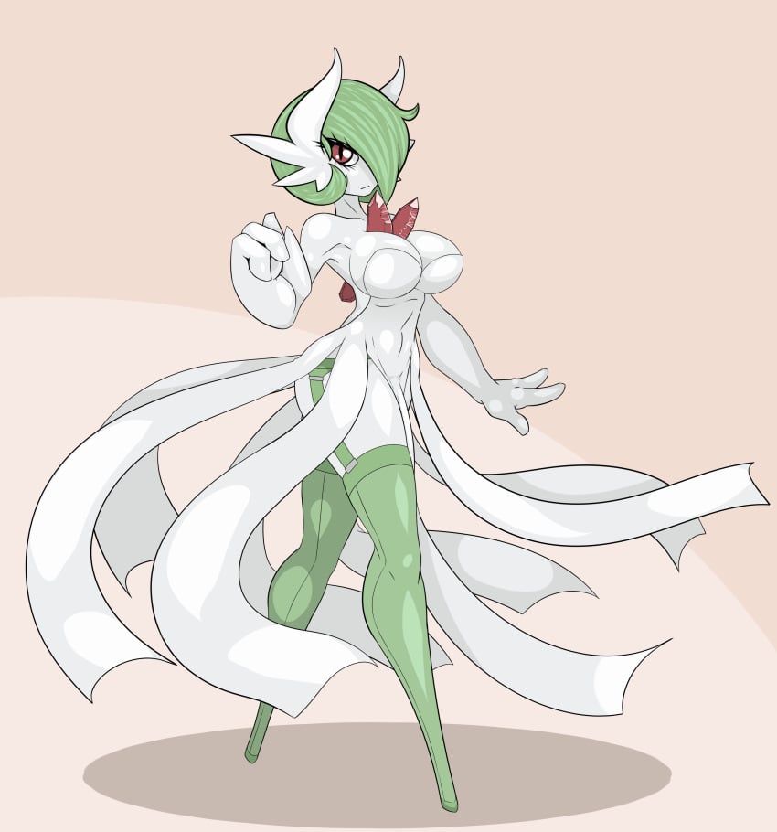 1futa anthro big_breasts breasts bulge clothed clothing dickgirl dress flaccid furry futa_only futanari gardevoir garter hair hair_over_eye intersex limebreaker looking_at_viewer makeup mascara mega_evolution mega_gardevoir nintendo penis pokémon_(species) pokemon pokemon_(species) pokemon_rse pokemon_xy solo standing video_games wide_hips