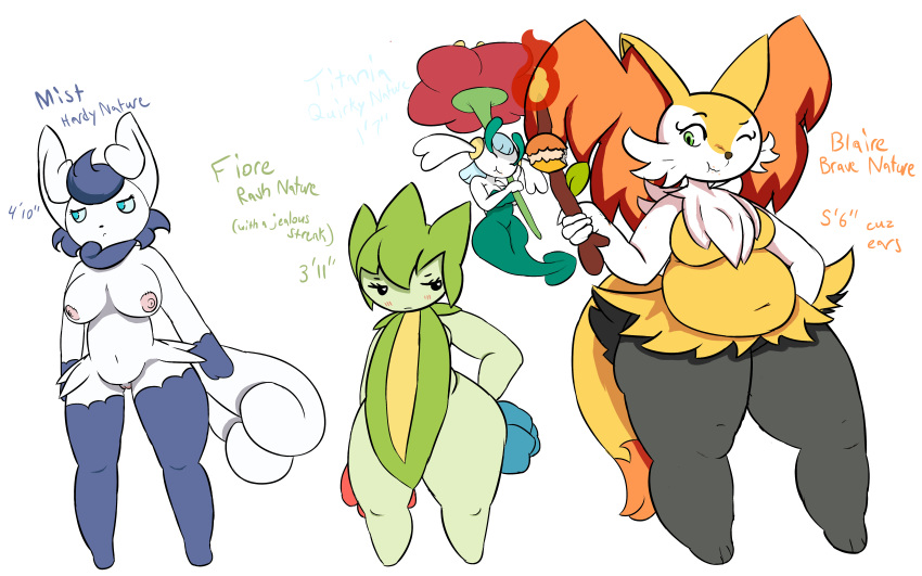 2018 3girls anthro areolae ass belly big_belly big_breasts big_butt big_ears black_eyes black_fur blue_eyes blue_fur blue_hair blush braixen breasts canine chubby cosmicscourge eating english_text eyelashes fairy feet feline female fire floette flora_fauna flower food fox fur green_eyes green_skin huge_breasts looking_away meowstic multiple_girls navel nintendo nude one_eye_closed original_character overweight overweight_female paws plant pokémon_(species) pokemon pokemon_(species) pokemon_rse pokemon_xy pokemorph pokepuff pussy roselia sideboob simple_background size_difference slightly_chubby smile standing stick text thick_thighs video_games voluptuous white_fur wide_hips wink yellow_fur