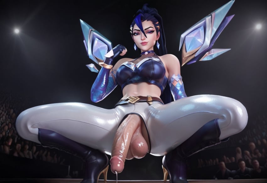 3d ai_generated futanari k/da_all_out_kai'sa kai'sa kda league_of_legends milk_itai