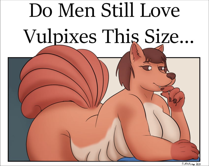 8_breasts anthro ass breasts curvy_figure do_men_still_love_women_this_size english_text female generation_1_pokemon meme multi_breast nintendo nude pickles-hyena pokemon pokemon_(species) solo text vulpix