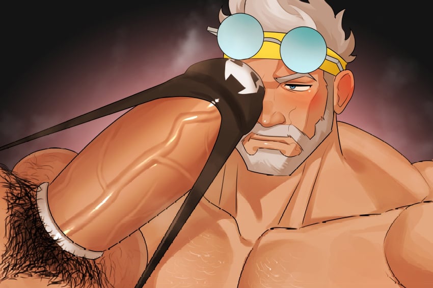 bara beard big_penis blonde_hair boner cock dick erection gay male male_only marvel marvel_rivals penis punisher_(francis_castle) sx_teatea thong thor_(marvel) thor_(marvel_rivals) thor_(worthy_waves) veiny veiny_penis