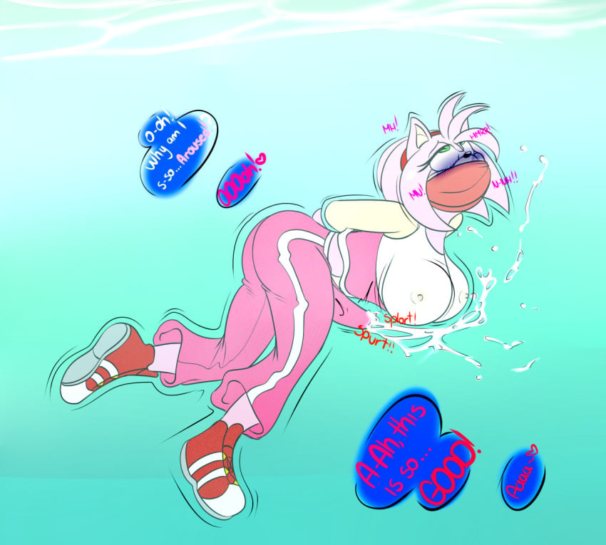 1futa air_bubbles amy_rose anthro aquaphilia arms_behind_back aroused bondage bouncing_breasts breasts bubbles bulge clothed cum cum_in_water cum_through_clothes dialogue drowning ejaculation english_text erect_nipples erection fetish furry futa_only futanari gagged handsfree_ejaculation hedgehog huge_breasts moaning nipple_bulge nipples ocean pants sea sega shoes solo sonic_(series) sonic_riders sonic_the_hedgehog_(series) sound_effects speech_bubble tank_top text underwater underwater_peril_aladdin water wet.