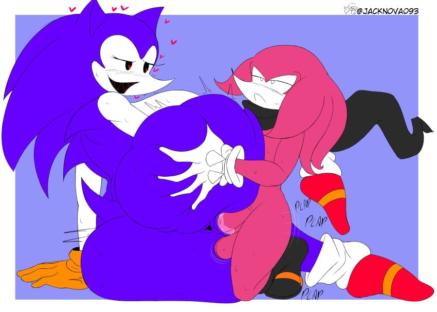 1boy 1girls anthro anus ass ass_grab ass_grope big_breasts breasts female female_anthro gloves hedgehog hedgehog_girl huge_ass looking_pleasured male male/female male_anthro male_anthro/female_anthro male_penetrating male_penetrating_female michael_(needlemouse) needlemouse_(character) needlemouse_(series) orange_gloves plap plap_(sound) purple_fur pussy sarah_henderson_(needlemouse) vaginal_penetration vaginal_penetration vaginal_sex white_gloves