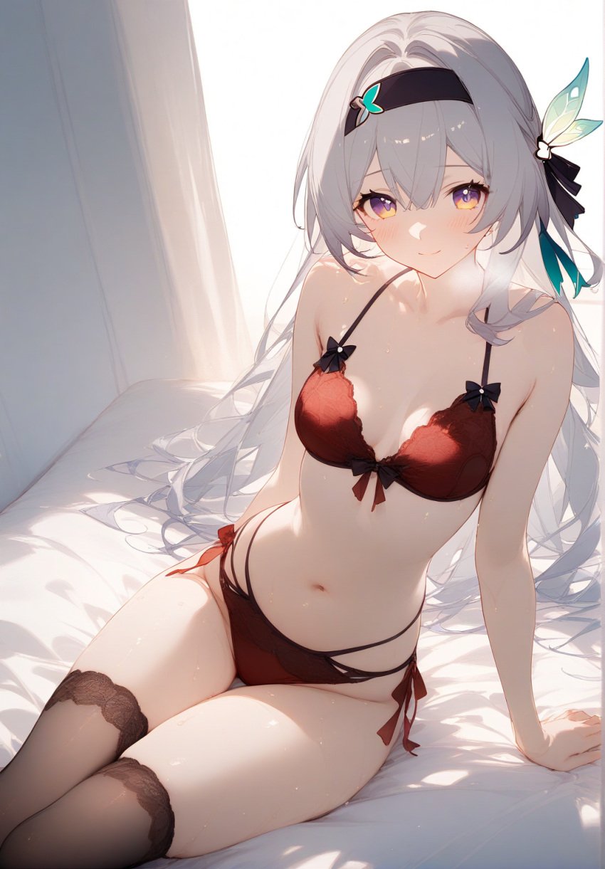 1girls ai_generated female_only firefly_(honkai:_star_rail) hi_res highres honkai:_star_rail honkai_(series) hoyoverse lingerie mihoyo solo very_high_resolution