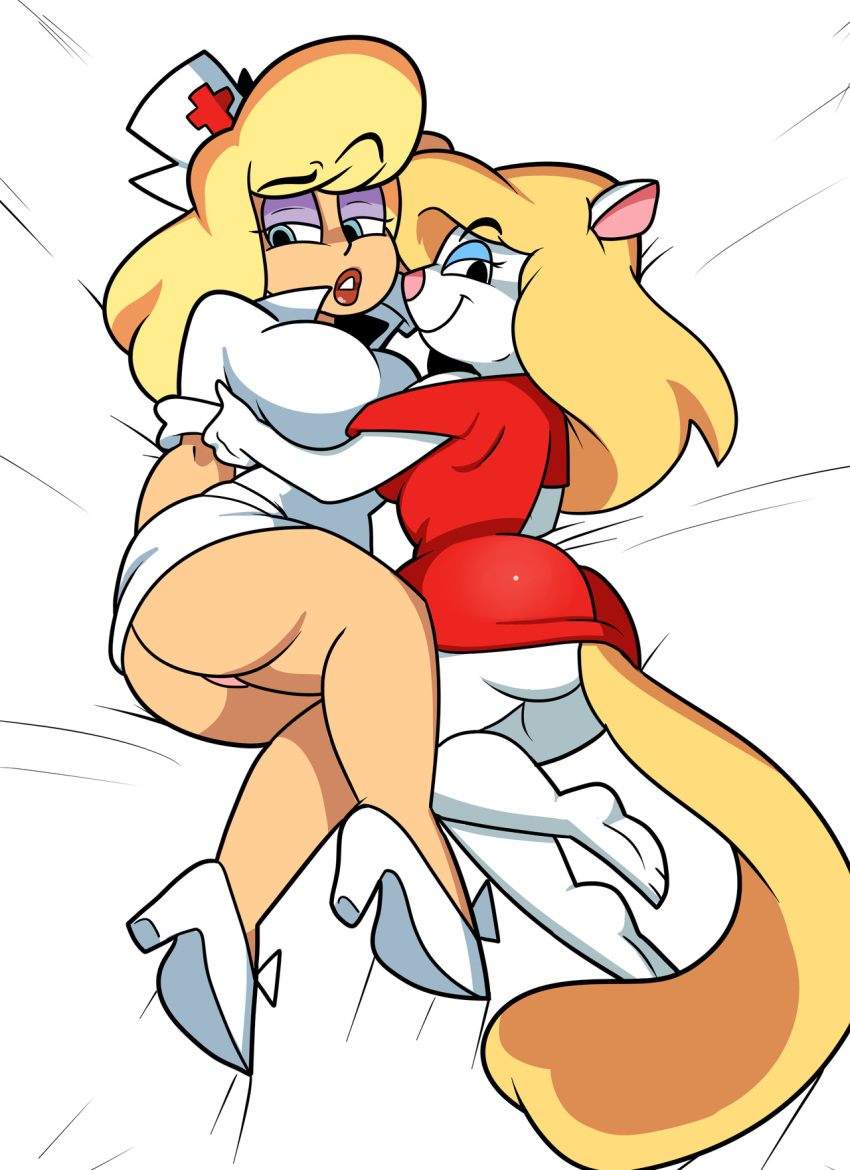 animaniacs hello_nurse lipstick minerva_mink superspoe upskirt yuri