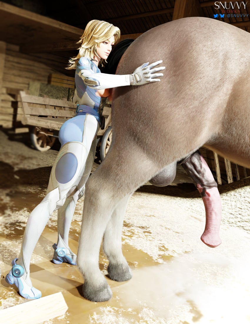 1female 3d 3d_(artwork) 3d_model 3d_render animal animal_genitalia animal_penis barn blender blonde_hair clothed clueless dark_lighting female female_on_feral feral feral_on_female feral_on_human horse horsecock huge_cock human_on_feral in_heat invisible_woman invisible_woman_(marvel_rivals) licking licking_penis male_feral marvel marvel_rivals night on_knees snuvvy snuvvyworks sue_richards sue_storm superhero superhero_costume superheroine themadcommander torn_clothes unaware zoophilia