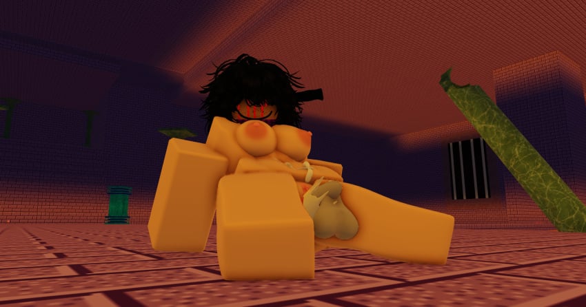 anoddtoaster big_ass big_breasts black_hair cum_in_pussy cumshot floating_penis freckles fully_nude needlemouse_(series) roblox roblox_studio robloxian sarah_henderson_(needlemouse) sonic_the_hedgehog_(series) staring_at_viewer thick_thighs white_skin