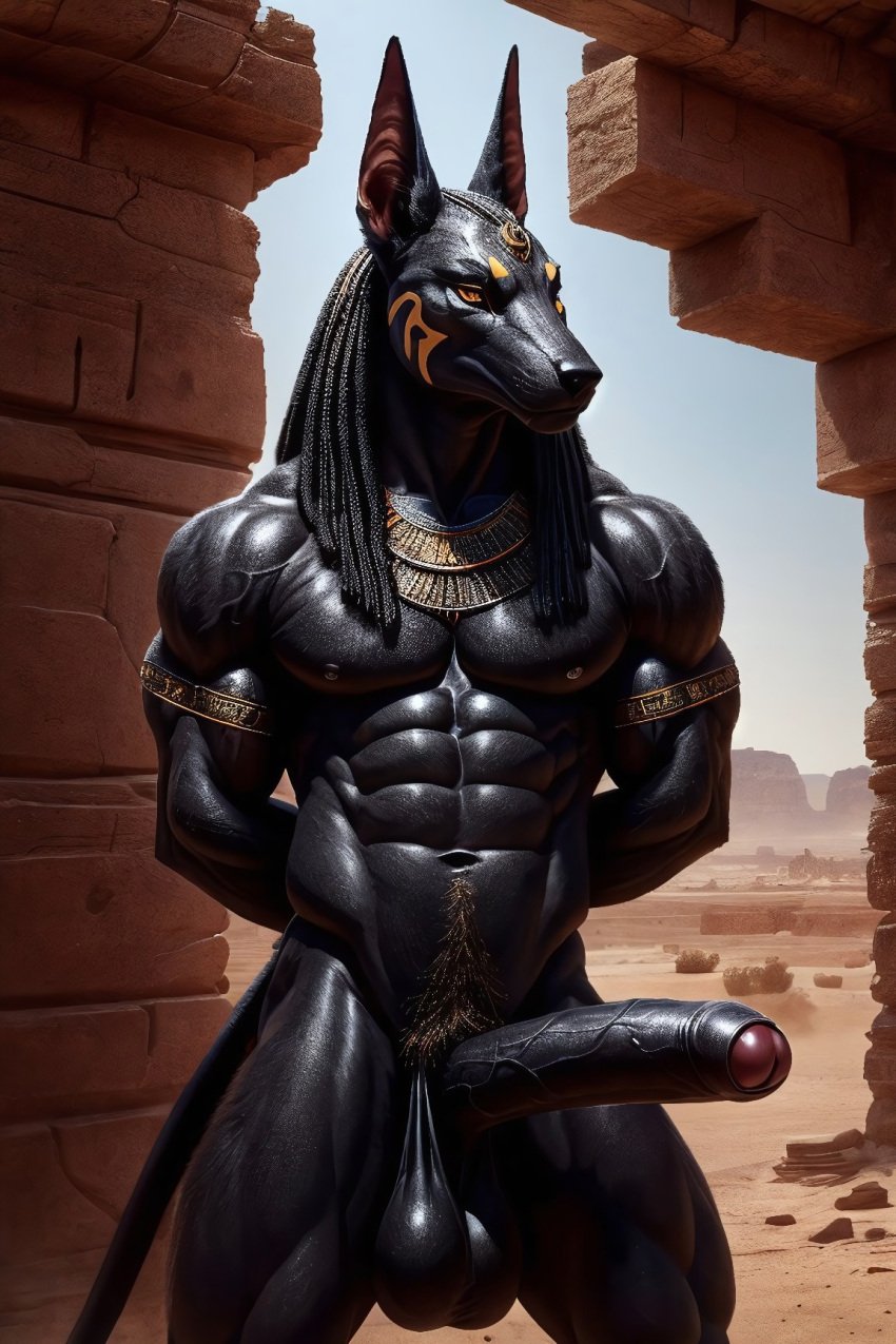 1boy 1male 1man abs ai_generated anthro anthro_only anthrofied anubian_jackal anubis arms_behind_back balls ballsack bara biceps big_balls big_cock big_dick big_penis big_testicles black_balls black_body black_hair black_penis boner canid canine casual_exposure casual_nudity civitai cock completely_naked completely_naked_male completely_nude completely_nude_male dark-skinned_male dark_balls dark_penis dark_skin deity desert dick egyptian egyptian_mythology erect_penis erection exposed_balls exposed_penis foreskin foreskin_folds front_view genitals glans hands_behind_back huge_balls huge_cock huge_testicles humanoid humanoid_genitalia humanoid_penis ironwill jackal jewelry large_cock large_penis long_penis male male_chest male_focus male_genitalia male_nipples male_only mammal mammal_humanoid manly markings muscle muscles muscular muscular_male mythology naked nipples nude nude_male nudity nuts nutsack outside partially_retracted_foreskin pecs penis pink_glans presenting presenting_balls presenting_penis pubes pubic_hair realistic ruins sagging_balls sagging_testicles saggy_balls scrotum self_upload shiny shiny_skin solo solo_male standing testicles thick_thighs uncensored uncircumcised uncircumcised_penis uncut vein veins veins_on_dick veiny veiny_cock veiny_muscles veiny_penis