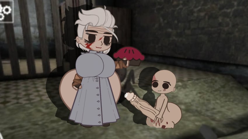 1boy 1girls age_difference ass big_ass big_breasts big_butt big_cock breasts cell clothed clothed_female cock dvloper female gacha_club gacha_life gilf grandmother granny_(character) granny_(game) hips horror_game huge_breasts looking_down male male/female mature mature_female mr.jon nightmare_waifu no_pupils old_woman older_female older_female_and_younger_male olegsergeevi5_(artist) pie_(food) smaller_male thick_thighs thighs wide_hips younger_male