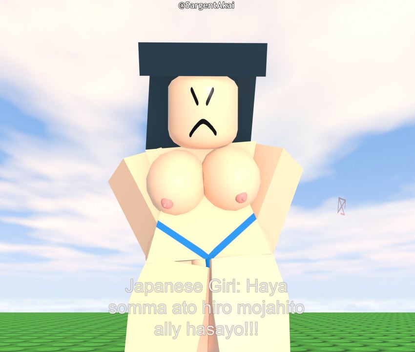 female hageryproductions heyits_aaron japanese_girl_(roblox_mini_shows) roblox robloxian sargentakai tagme