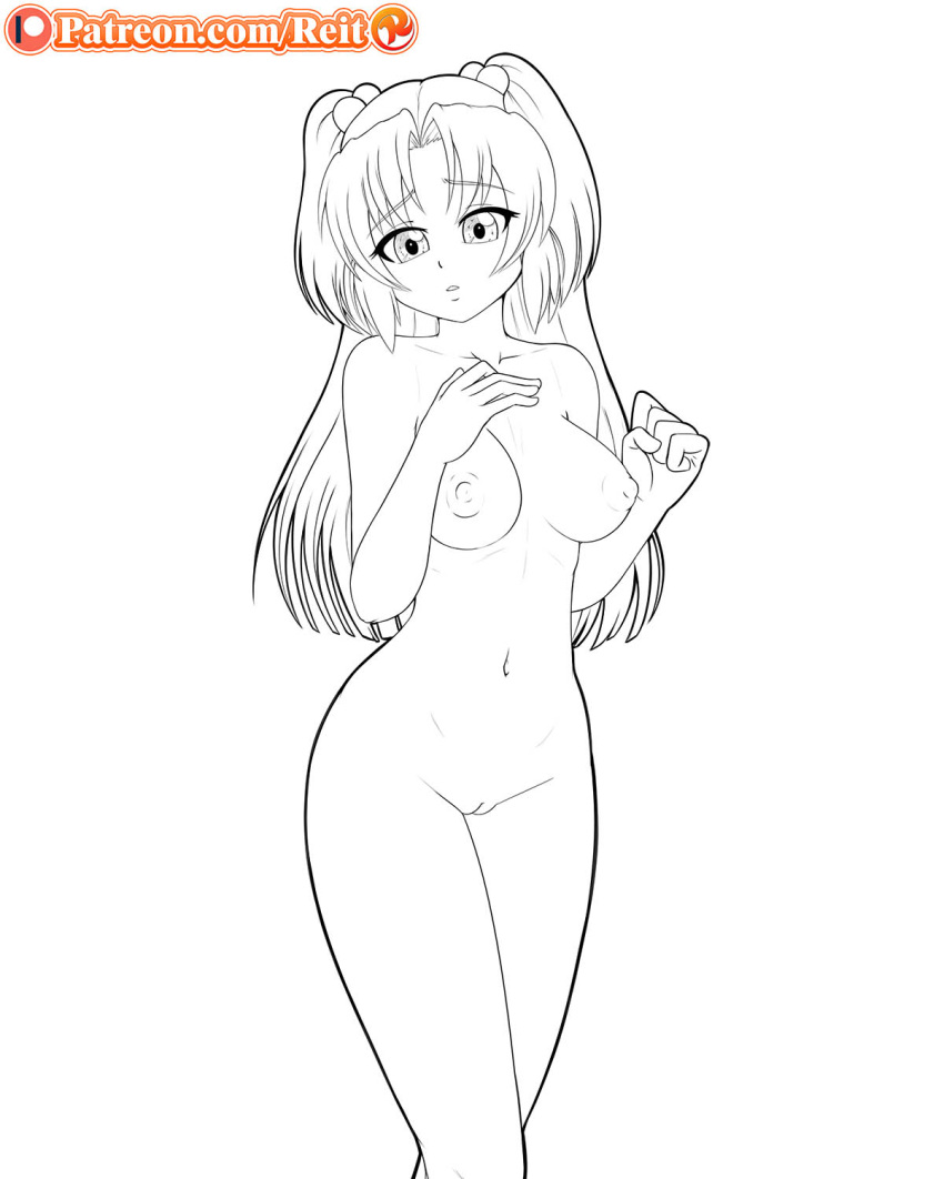 clannad female kotomi_ichinose line_art nude reit