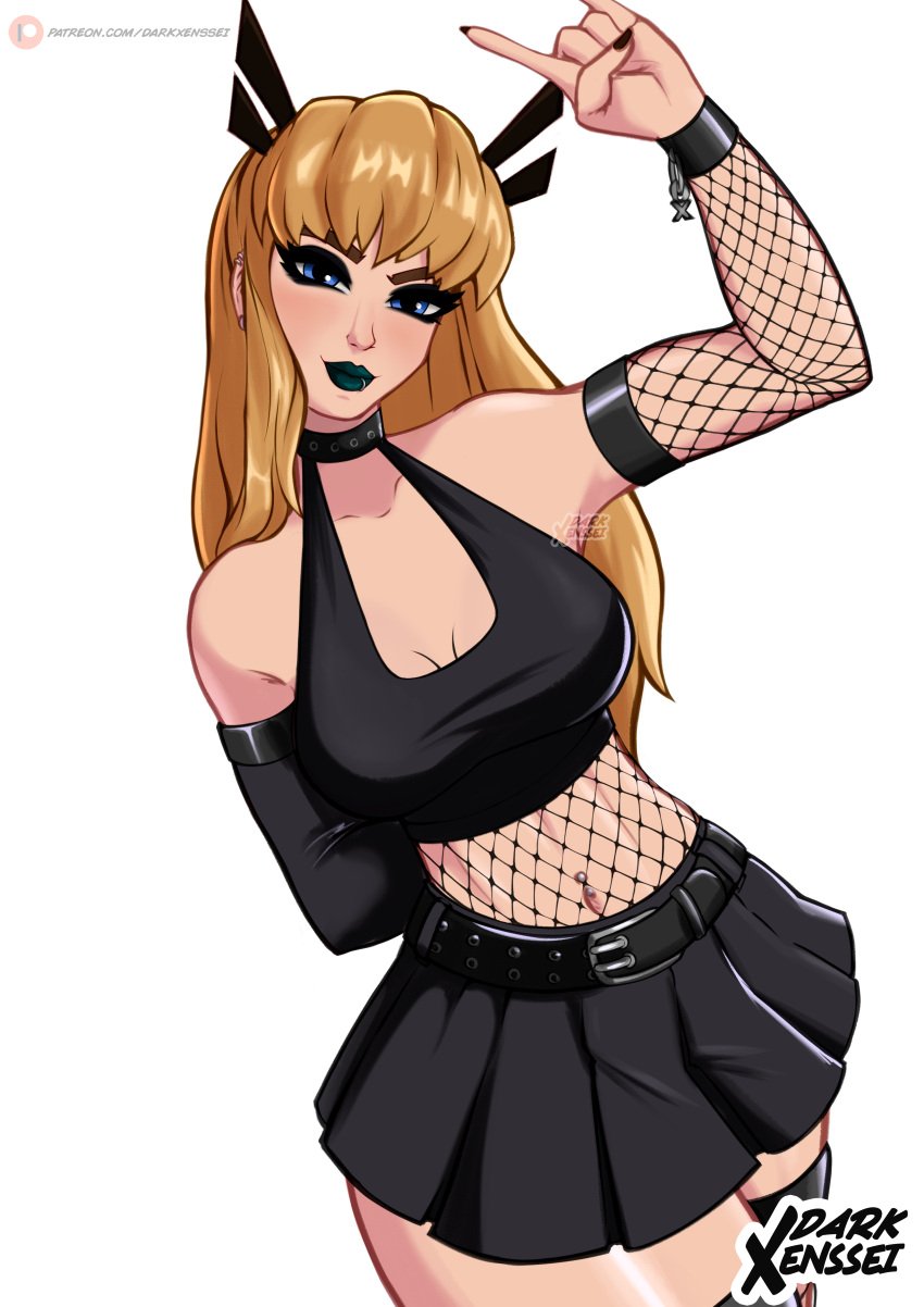 black_lips darkxenssei goth goth_girl magik_(illyana_rasputin) marvel marvel_rivals skirt x-men