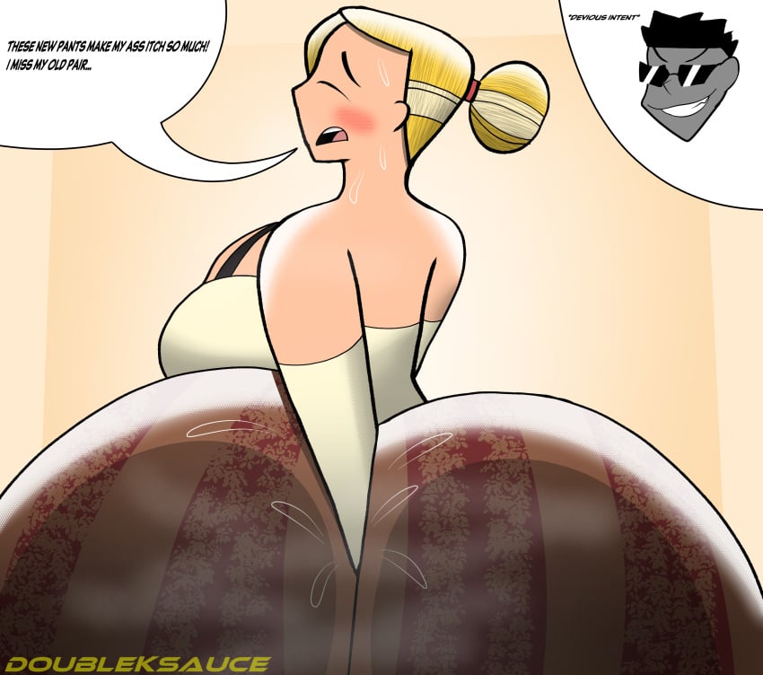 ass ass_focus big_ass big_butt blonde_hair blush boobs breasts bubble_butt butt_digging dialogue digging_into_butt digging_up_in_they_ass doubleksauce forbidden_pants gigantic_ass gigantic_butt grin hand_in_ass hand_in_butt huge_ass huge_boobs huge_breasts huge_butt itching lucy_(zrfurious) mommy_milkers scratching_ass scratching_butt sunglasses sweat sweating sweaty_ass sweaty_butt tagme text text_bubble zack_(zrfurious)
