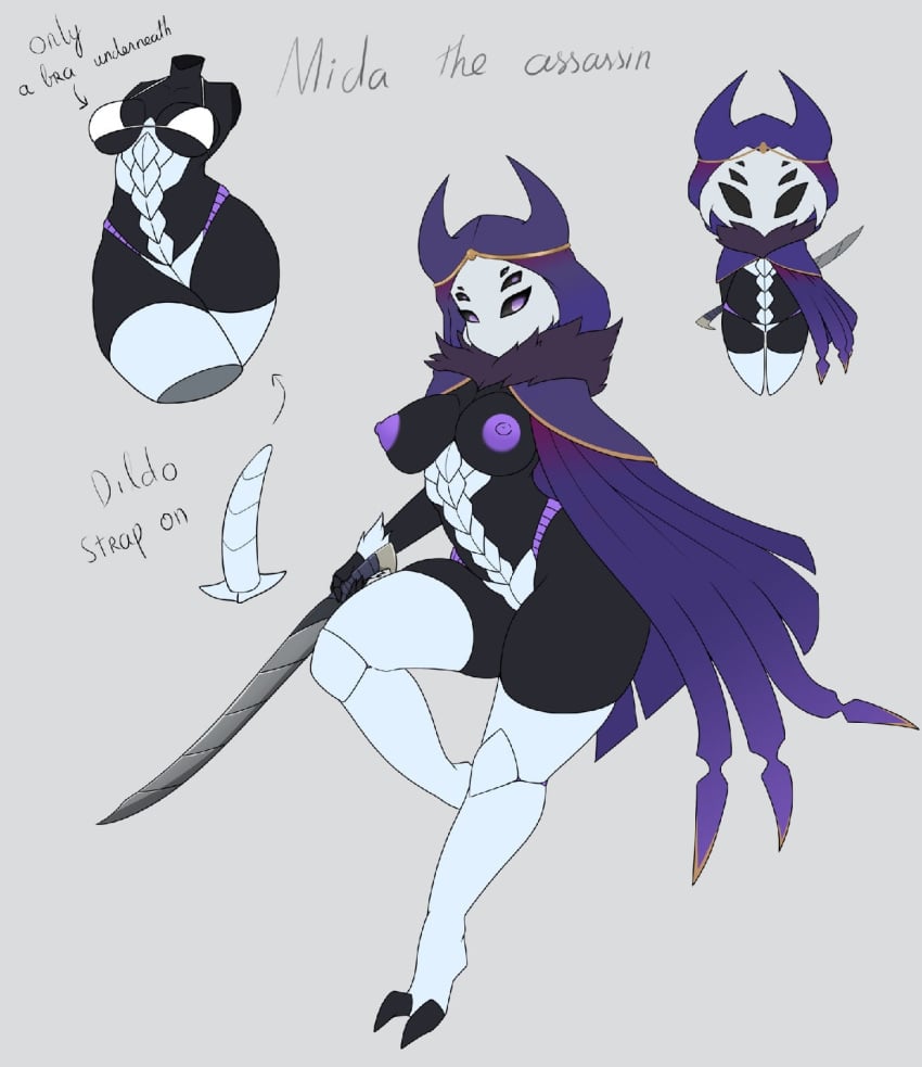 hollow_knight mida_(zzvinniezz) oc skimpy_clothes tagme tagme_(artist)