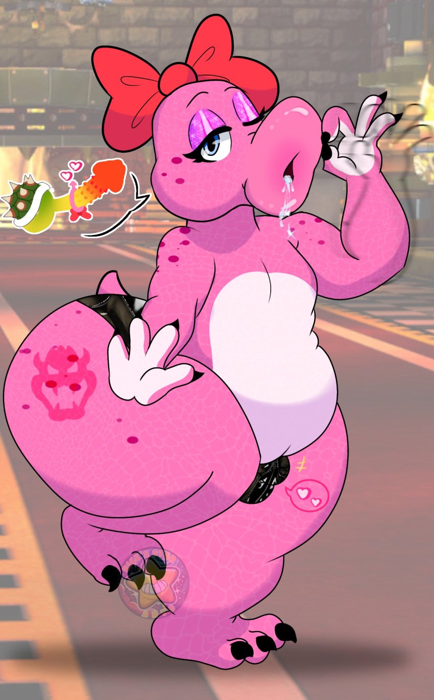 big_ass big_butt big_lips big_thighs birdo birdo_(character) femboy lips_bigger_than_head sissy slutboy small_breasts small_penis