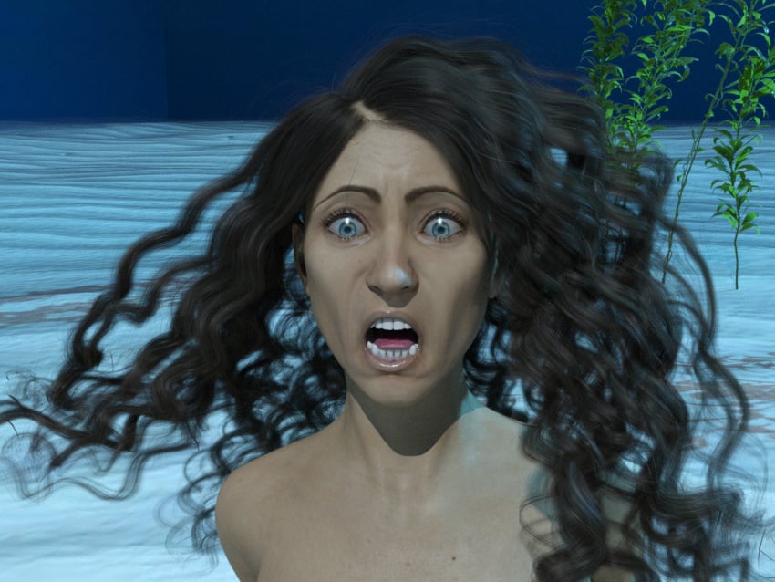 cgi drowned drowning execution female hands_behind_back naked naked_female shackled_ankles shackled_wrists underwater