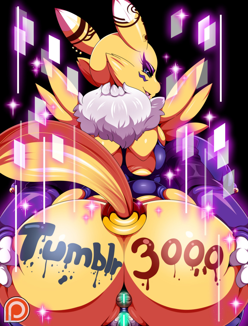 anus big_breasts breasts digimon female furry nipples pussy renamon teddy_jack video_games