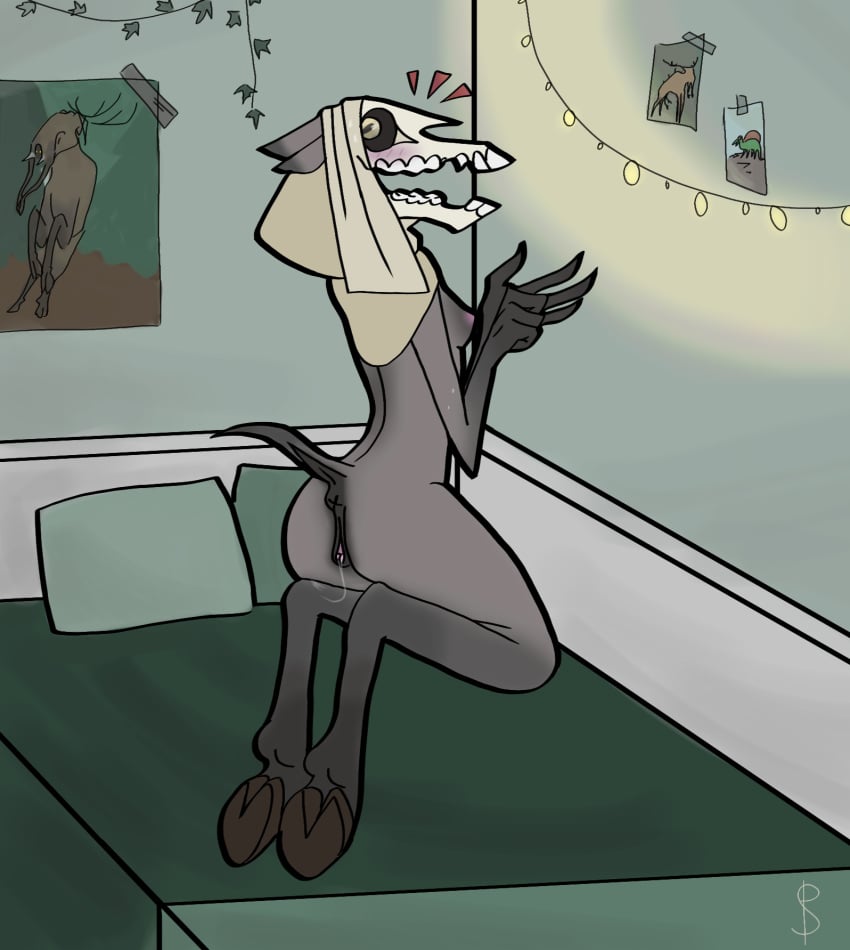 animal_genitalia animal_humanoid animal_pussy antropomorph anus ass bedroom bedroom_sex breasts demon_girl embarrassed embarrassed_nude_female female female_only folklore furry furry_female girly hooves horse horse_anus_on_humanoid horse_ears horse_girl horse_pussy horse_pussy_on_humanoid mari_lwyd mule nude_female oc pussy pussy_juice pussy_juice_drip pussy_lips skinny skull_head skull_mask small_breasts the_ritual zoo zoophilic zoophillia