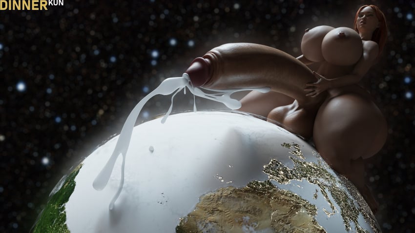1futa 3d areolae breasts cum cumshot dinner-kun earth ejaculation futa_giantess futa_only futanari giantess huge_balls huge_breasts huge_cock hyper hyper_balls hyper_breasts hyper_penis macro masturbation nipples nude nude_futanari planet solo space thick_thighs