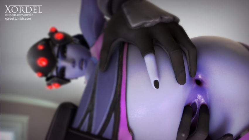 3d anus ass fingering gape masturbation overwatch self solo spread_pussy widowmaker xordel