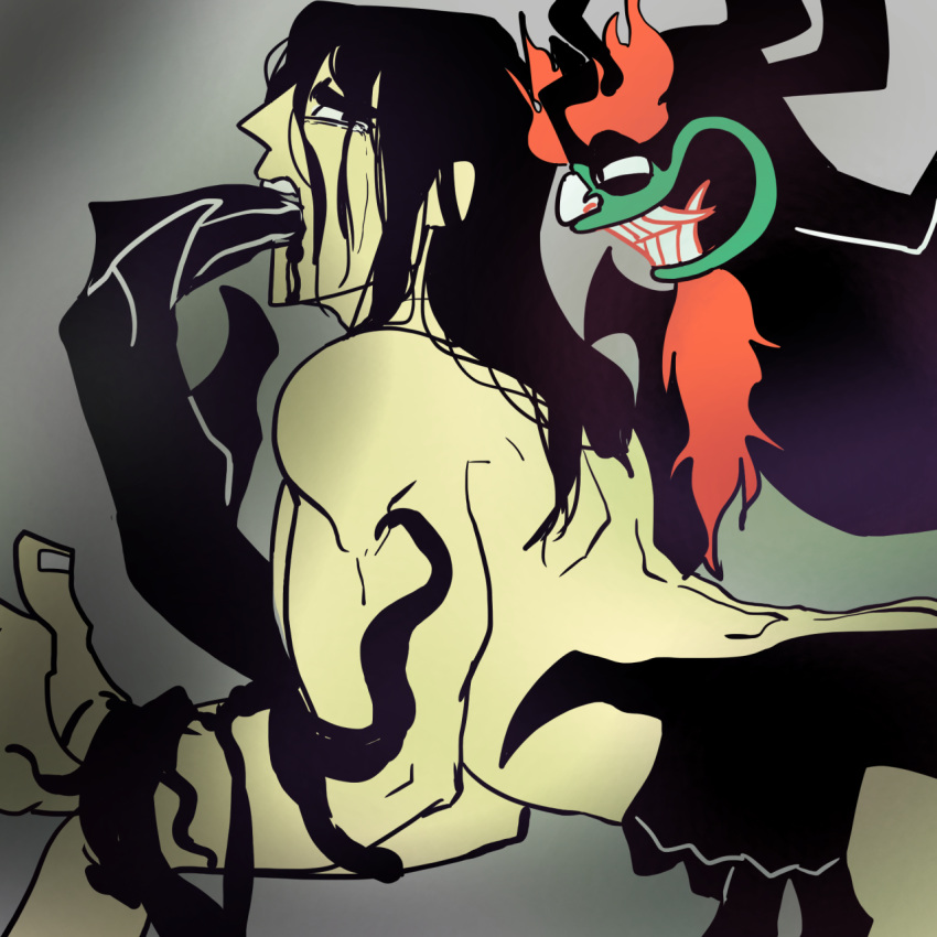 aku demon human male_only samurai_jack samurai_jack_(character) satouiro tagme yaoi