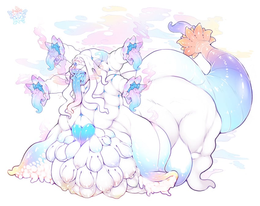 absorption_vore alien assimilation breasts conjoined corruption eldritch eldritch_horror female female_predator feral flesh_angel_(toppingtart) fusion growth long_tongue merging monster multi_arm multi_head multi_leg multi_limb nude parasite possession simple_background smile surprise tail_vore tongue toppingtart_(artist) transformation vore