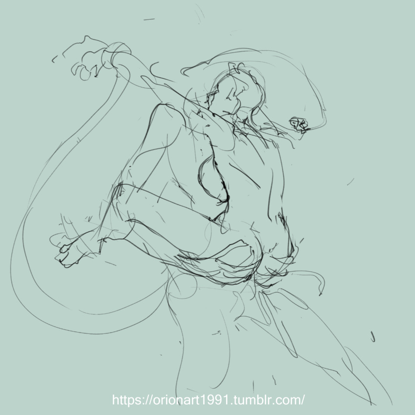 1boy 1boy1girl 1girls 2d alien alien/human alien_(franchise) ass big_breasts body_modification breast_expansion breasts chris_hundak creature female female_human human interspecies lactation large_breasts male male/female male_xenomorph monochrome mutation neomorph orionart rough_sketch sex sketch standing_sex xenomorph