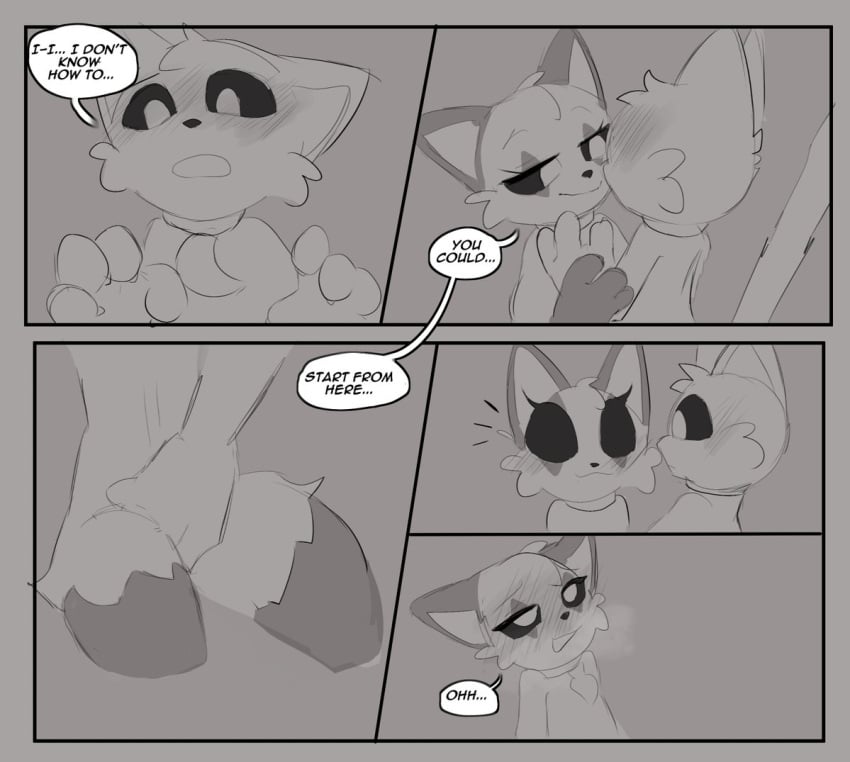 1boy 1boy1girl 1girls catnap catnap_(poppy_playtime) comic comic_page critters_(poppy_playtime) female furry_only ki_kidrew male male/female no_humans oc poppy_playtime poppy_playtime_(chapter_3) smiling_critters tagme