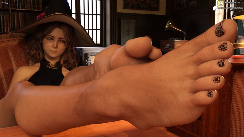 3d barefoot daz_studio elden_ring feet foot_fetish fromsoftware melina_(elden_ring) sam3d